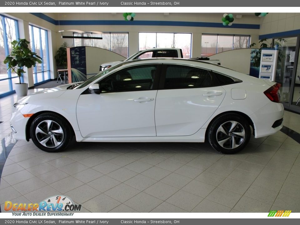 2020 Honda Civic LX Sedan Platinum White Pearl / Ivory Photo #12
