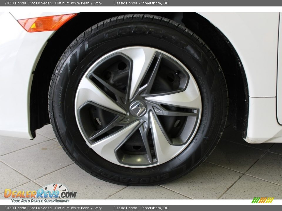 2020 Honda Civic LX Sedan Platinum White Pearl / Ivory Photo #13
