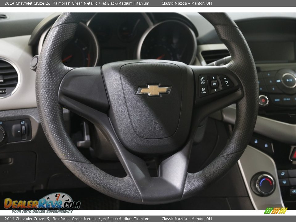 2014 Chevrolet Cruze LS Rainforest Green Metallic / Jet Black/Medium Titanium Photo #7