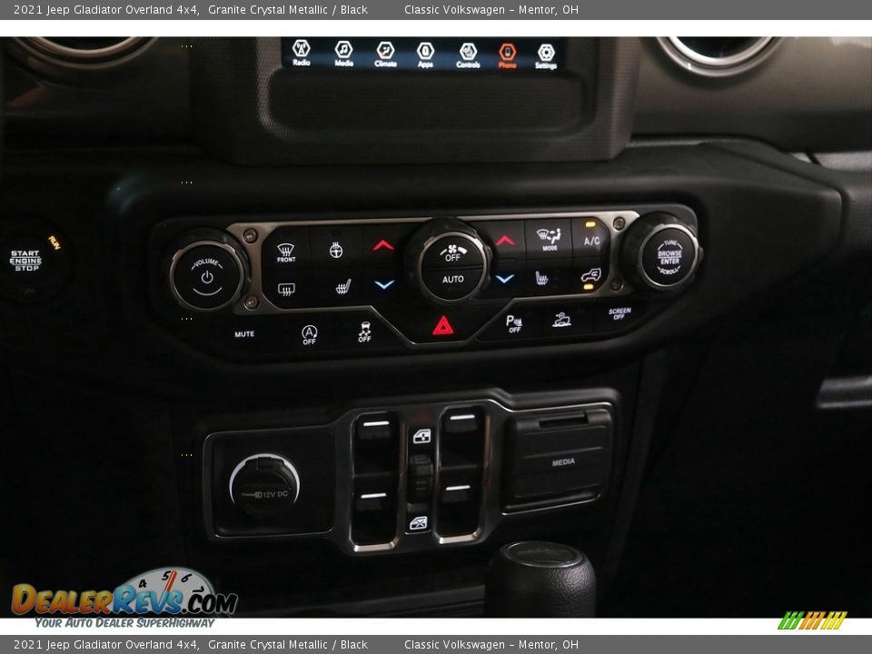 2021 Jeep Gladiator Overland 4x4 Granite Crystal Metallic / Black Photo #16