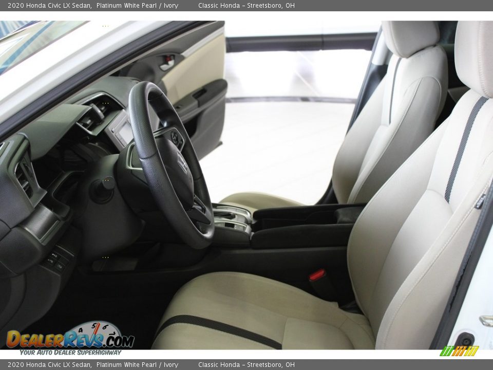 2020 Honda Civic LX Sedan Platinum White Pearl / Ivory Photo #16