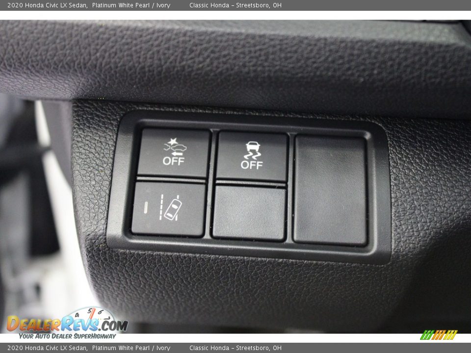 2020 Honda Civic LX Sedan Platinum White Pearl / Ivory Photo #17
