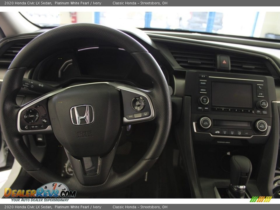 2020 Honda Civic LX Sedan Platinum White Pearl / Ivory Photo #18