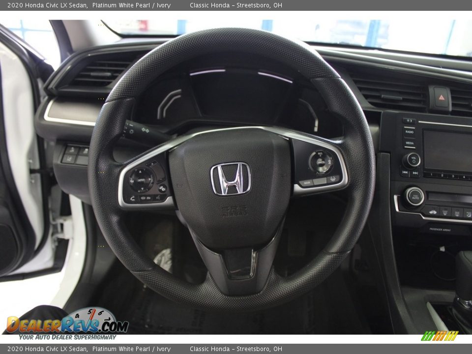 2020 Honda Civic LX Sedan Platinum White Pearl / Ivory Photo #19