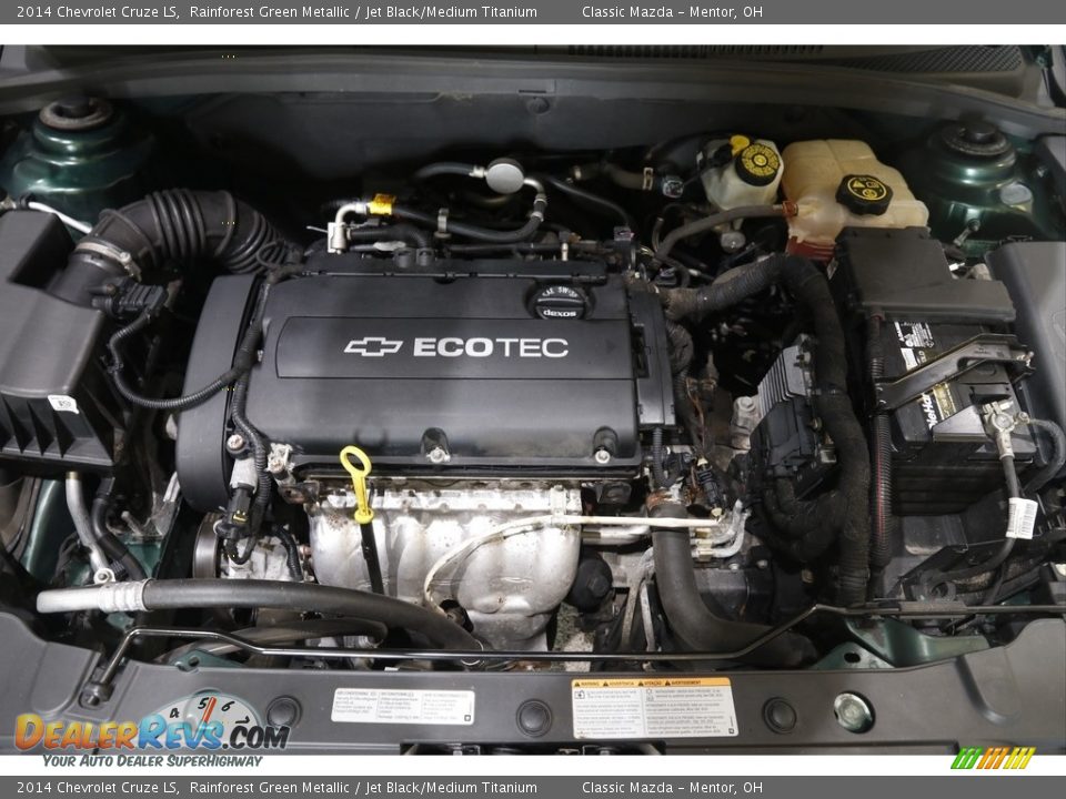 2014 Chevrolet Cruze LS Rainforest Green Metallic / Jet Black/Medium Titanium Photo #16