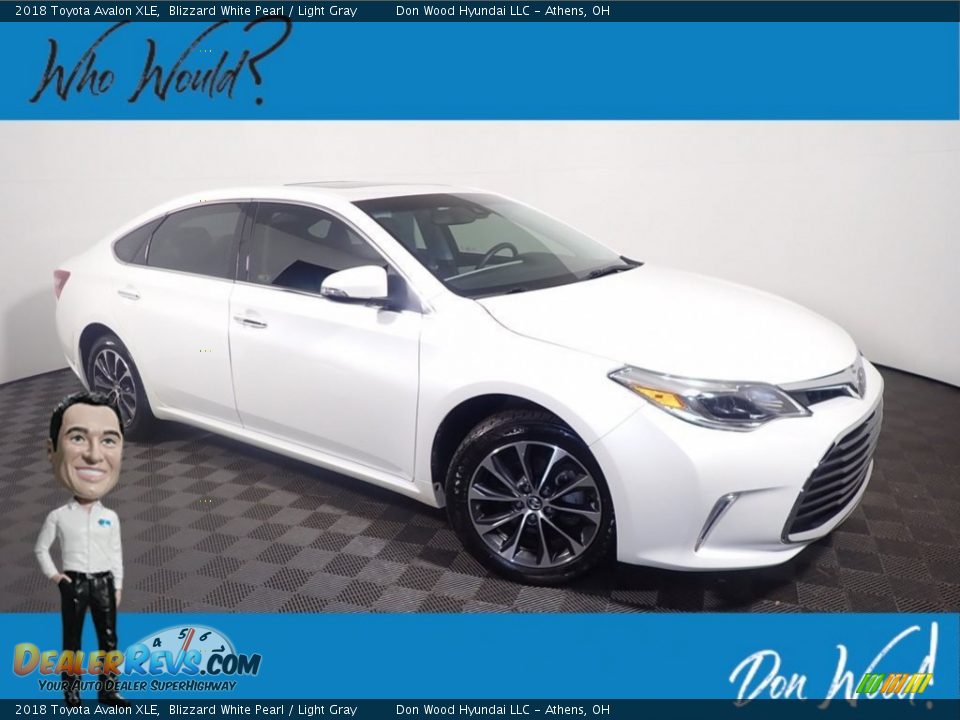 2018 Toyota Avalon XLE Blizzard White Pearl / Light Gray Photo #1