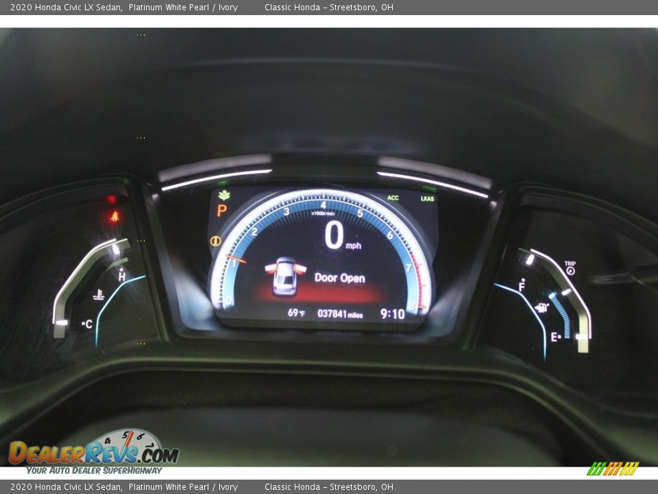 2020 Honda Civic LX Sedan Platinum White Pearl / Ivory Photo #25