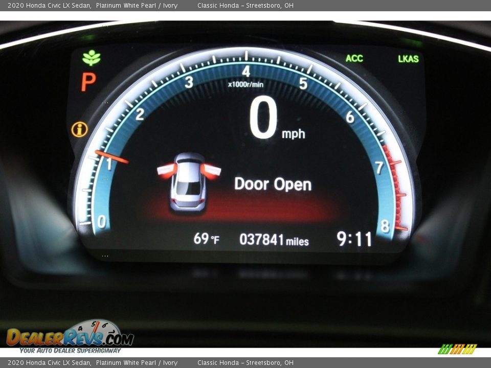 2020 Honda Civic LX Sedan Platinum White Pearl / Ivory Photo #26