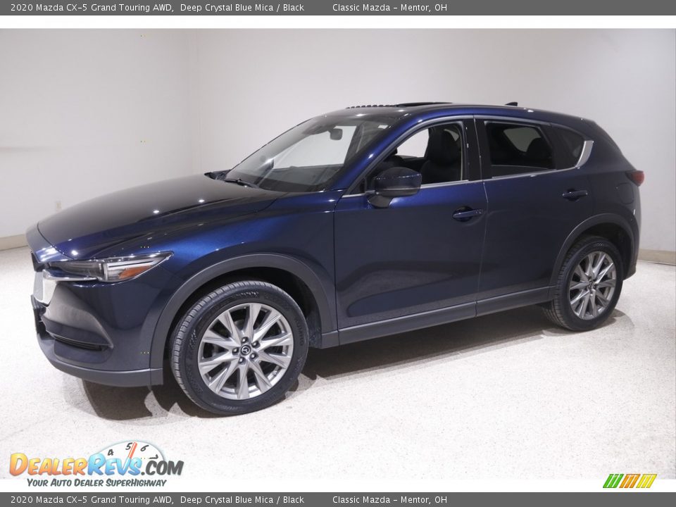 2020 Mazda CX-5 Grand Touring AWD Deep Crystal Blue Mica / Black Photo #3