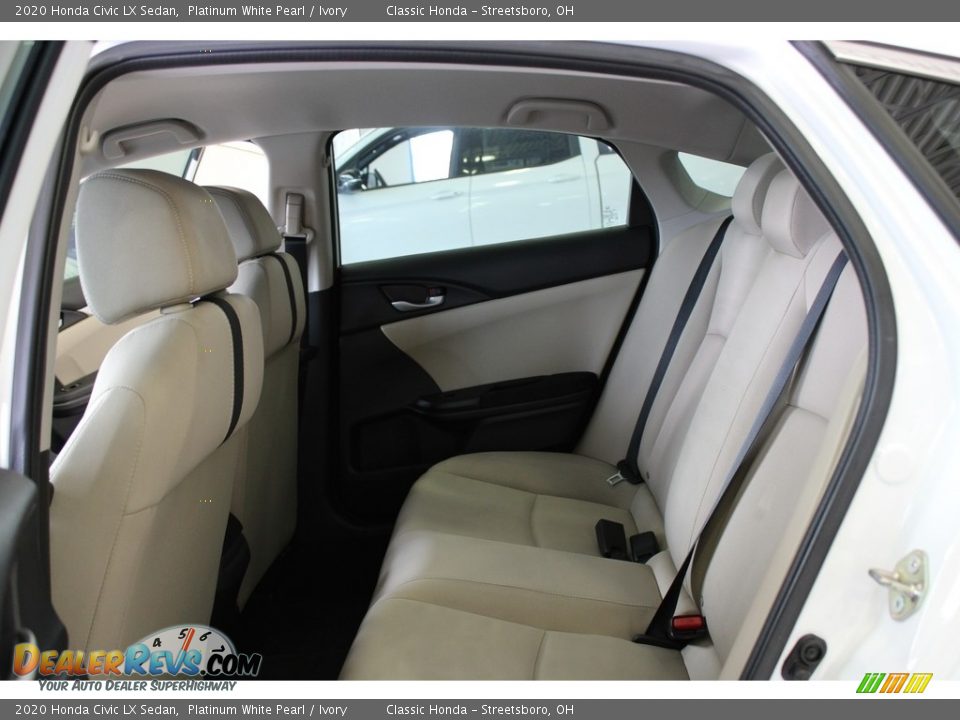 2020 Honda Civic LX Sedan Platinum White Pearl / Ivory Photo #29