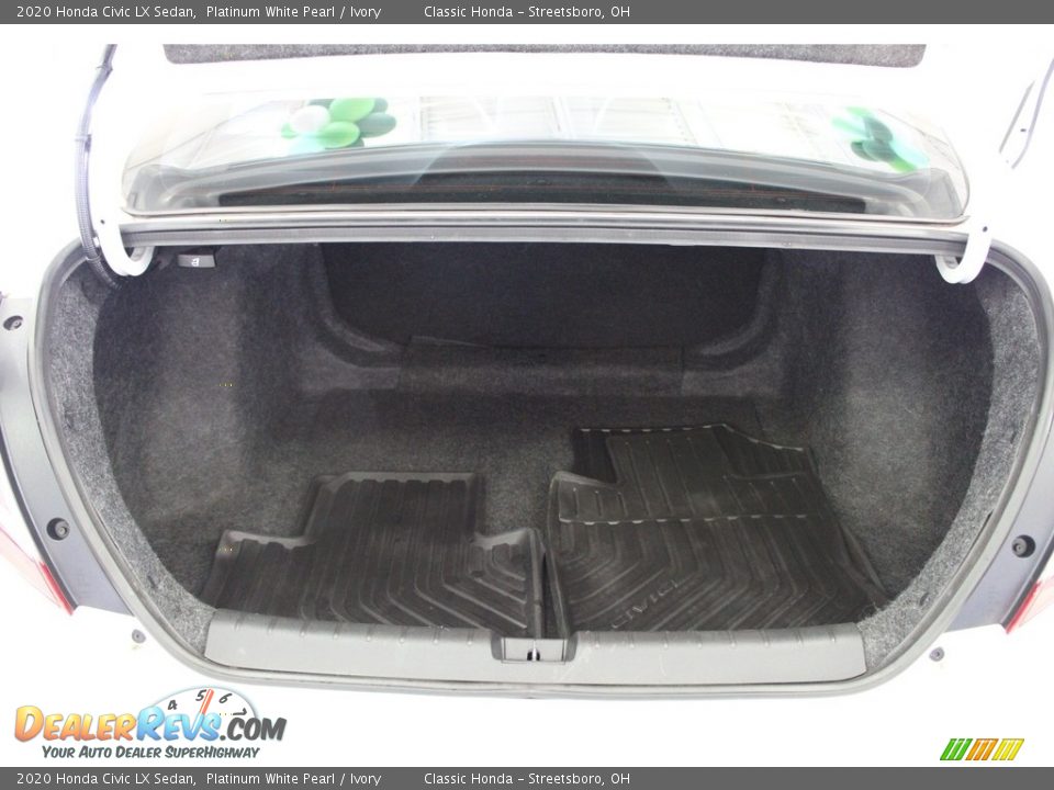 2020 Honda Civic LX Sedan Platinum White Pearl / Ivory Photo #30