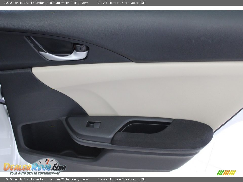 2020 Honda Civic LX Sedan Platinum White Pearl / Ivory Photo #31