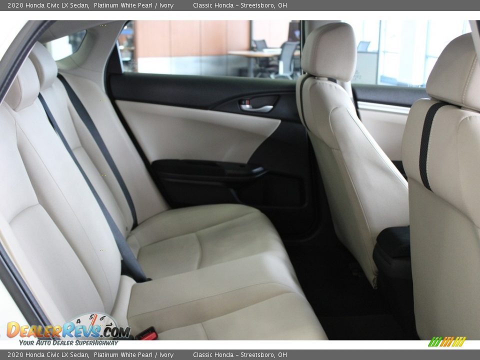2020 Honda Civic LX Sedan Platinum White Pearl / Ivory Photo #33