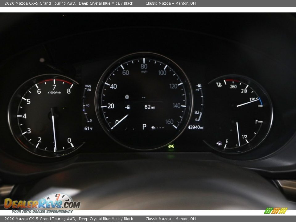 2020 Mazda CX-5 Grand Touring AWD Deep Crystal Blue Mica / Black Photo #8