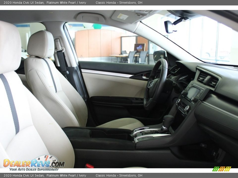 2020 Honda Civic LX Sedan Platinum White Pearl / Ivory Photo #36