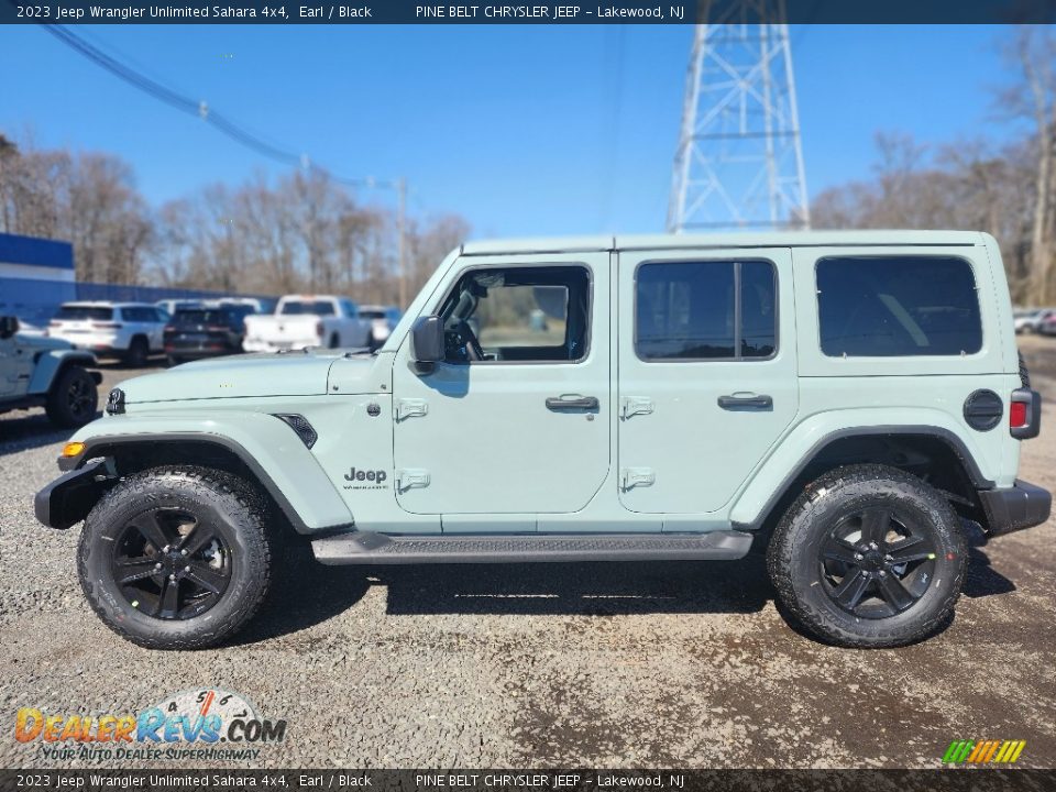 2023 Jeep Wrangler Unlimited Sahara 4x4 Earl / Black Photo #3