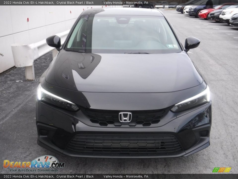 2022 Honda Civic EX-L Hatchback Crystal Black Pearl / Black Photo #5