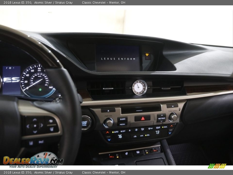 2018 Lexus ES 350 Atomic Silver / Stratus Gray Photo #10