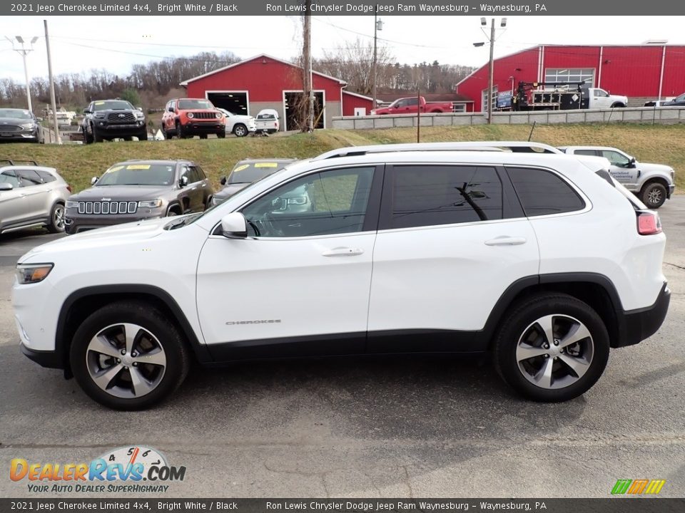 2021 Jeep Cherokee Limited 4x4 Bright White / Black Photo #2