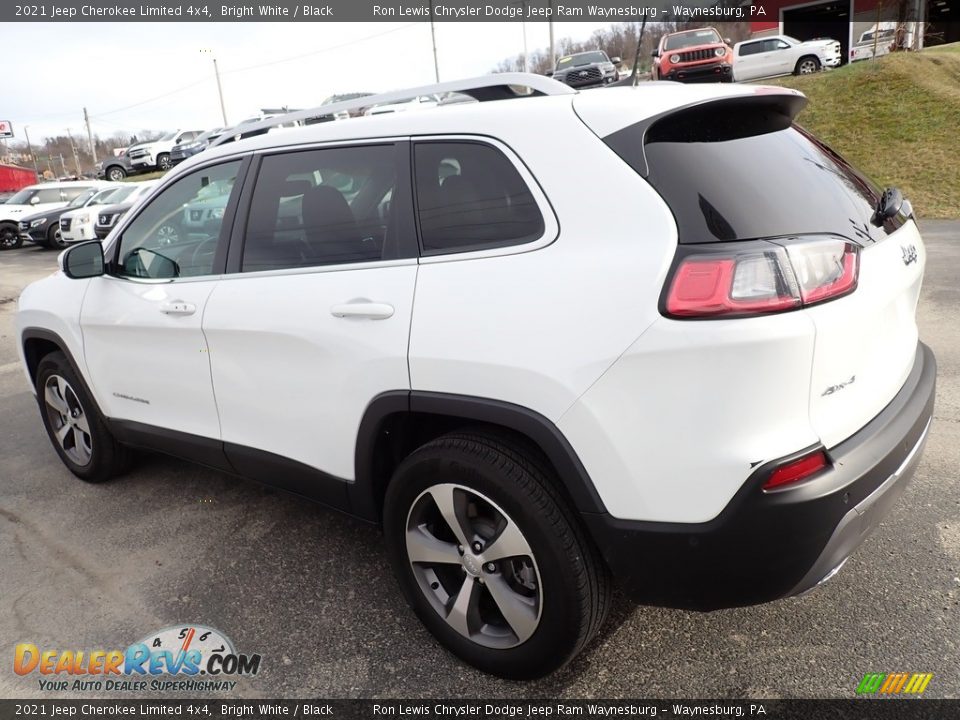 2021 Jeep Cherokee Limited 4x4 Bright White / Black Photo #3