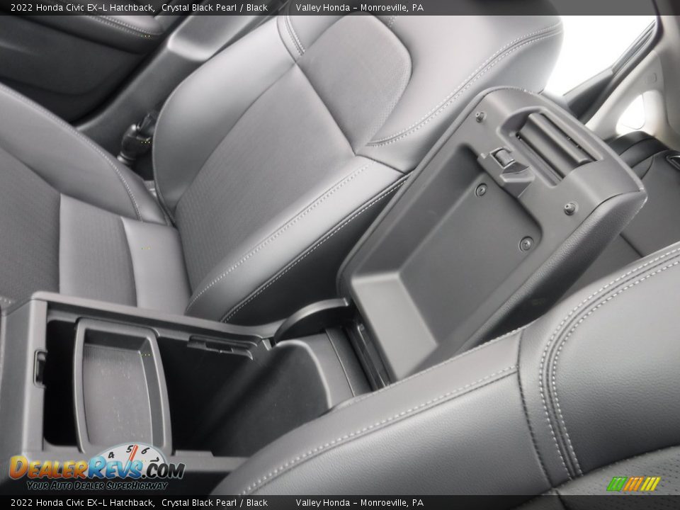 2022 Honda Civic EX-L Hatchback Crystal Black Pearl / Black Photo #16