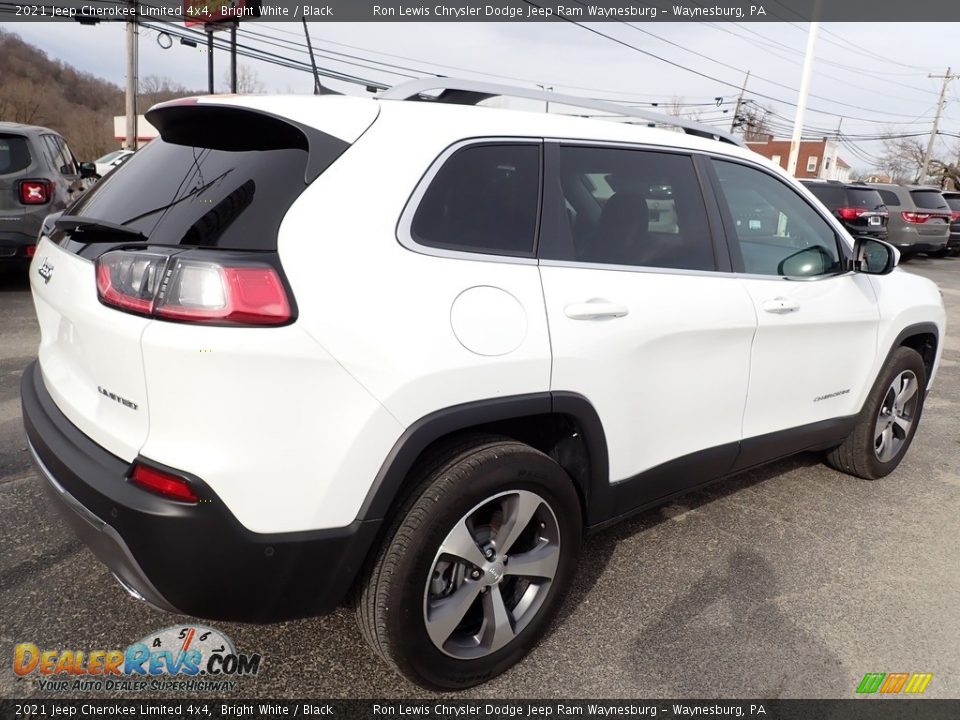 2021 Jeep Cherokee Limited 4x4 Bright White / Black Photo #6