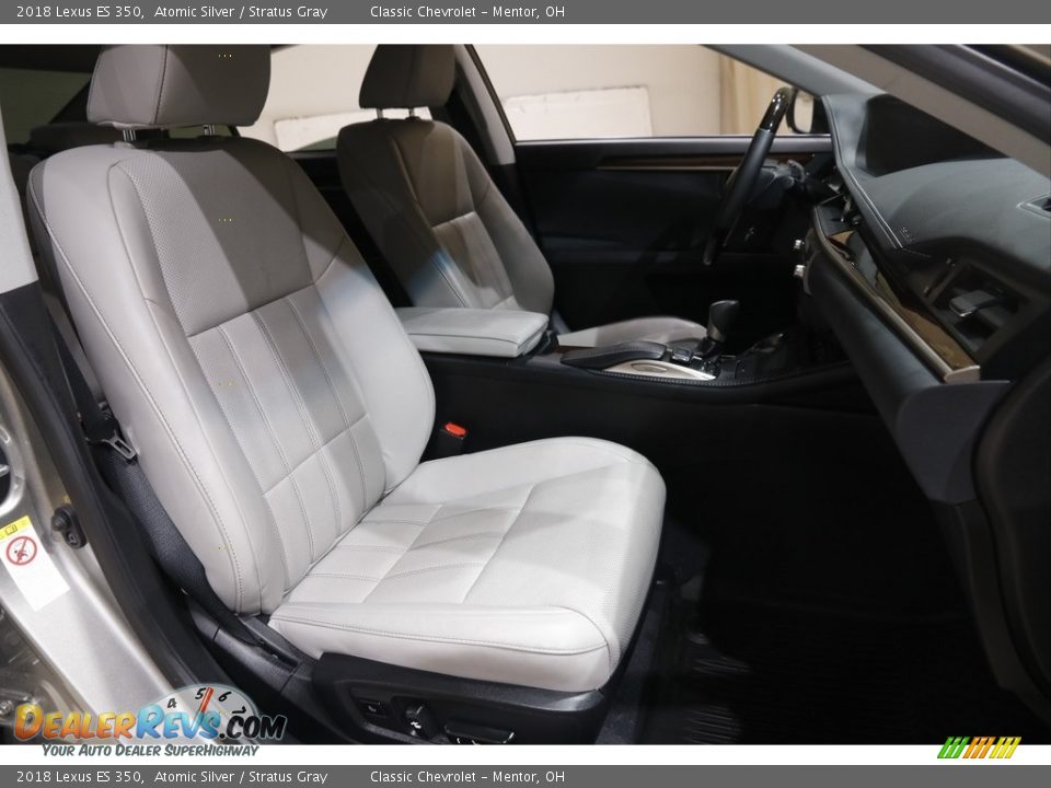 2018 Lexus ES 350 Atomic Silver / Stratus Gray Photo #18