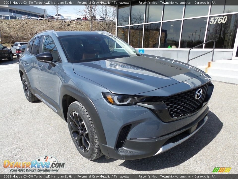 2023 Mazda CX-50 Turbo AWD Meridian Edition Polymetal Gray Metallic / Terracotta Photo #8