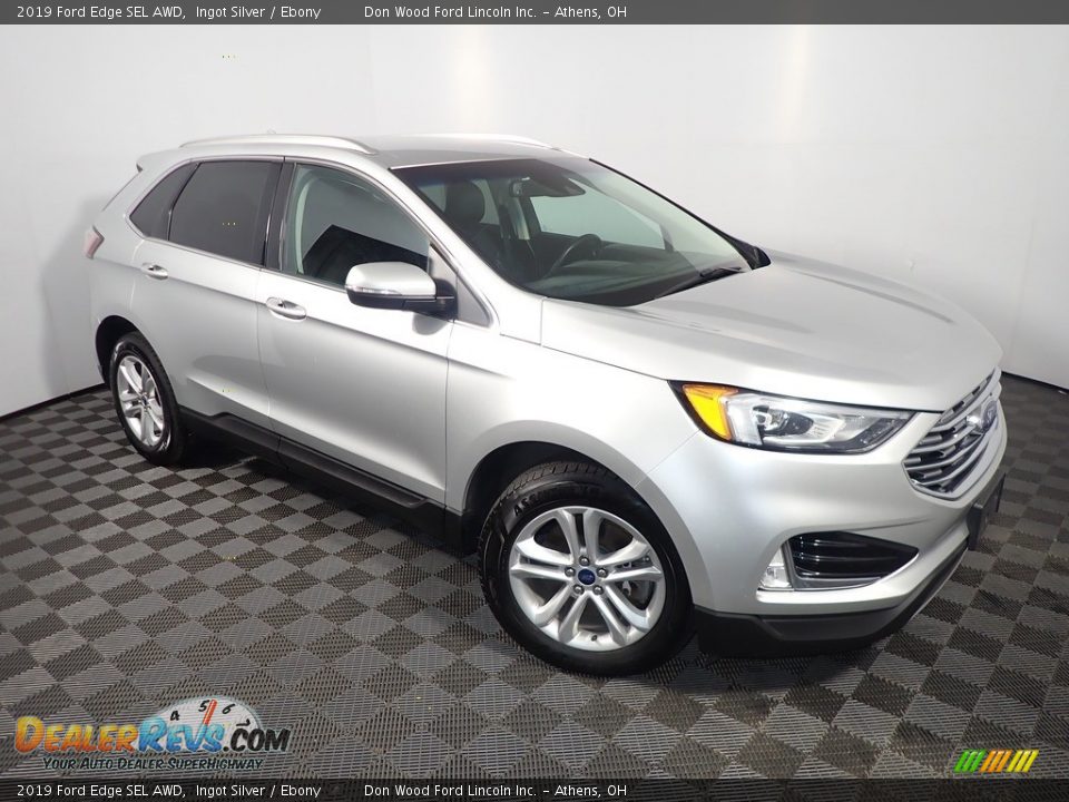 2019 Ford Edge SEL AWD Ingot Silver / Ebony Photo #4