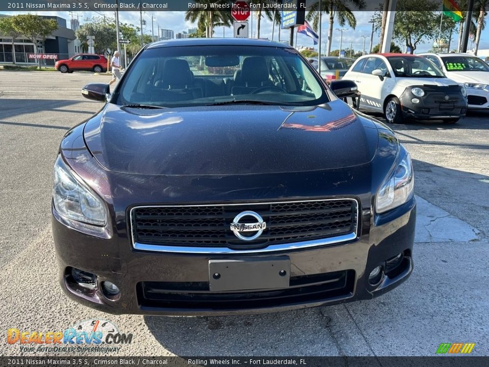 2011 Nissan Maxima 3.5 S Crimson Black / Charcoal Photo #1