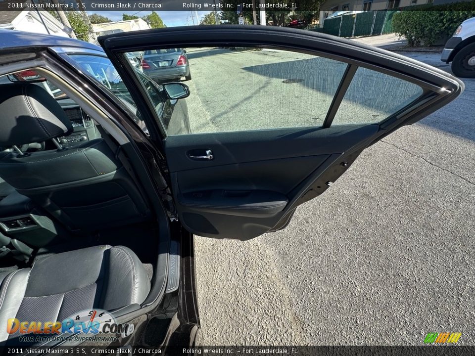 2011 Nissan Maxima 3.5 S Crimson Black / Charcoal Photo #2