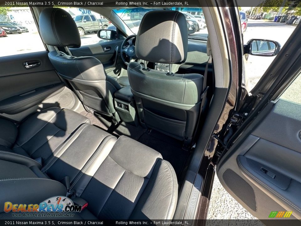 2011 Nissan Maxima 3.5 S Crimson Black / Charcoal Photo #3