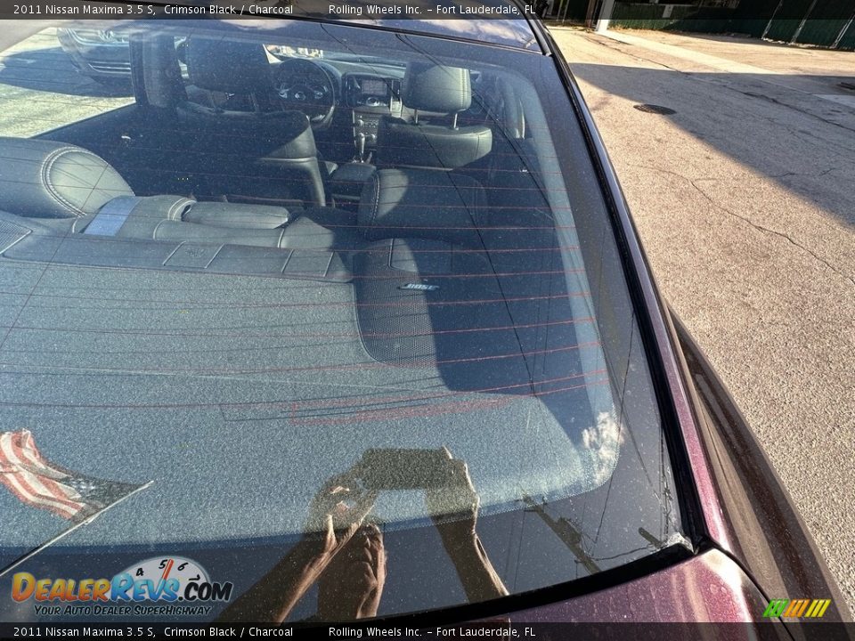 2011 Nissan Maxima 3.5 S Crimson Black / Charcoal Photo #4