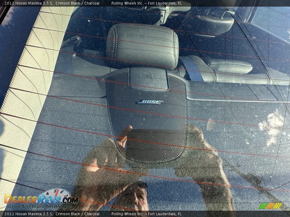 2011 Nissan Maxima 3.5 S Crimson Black / Charcoal Photo #5