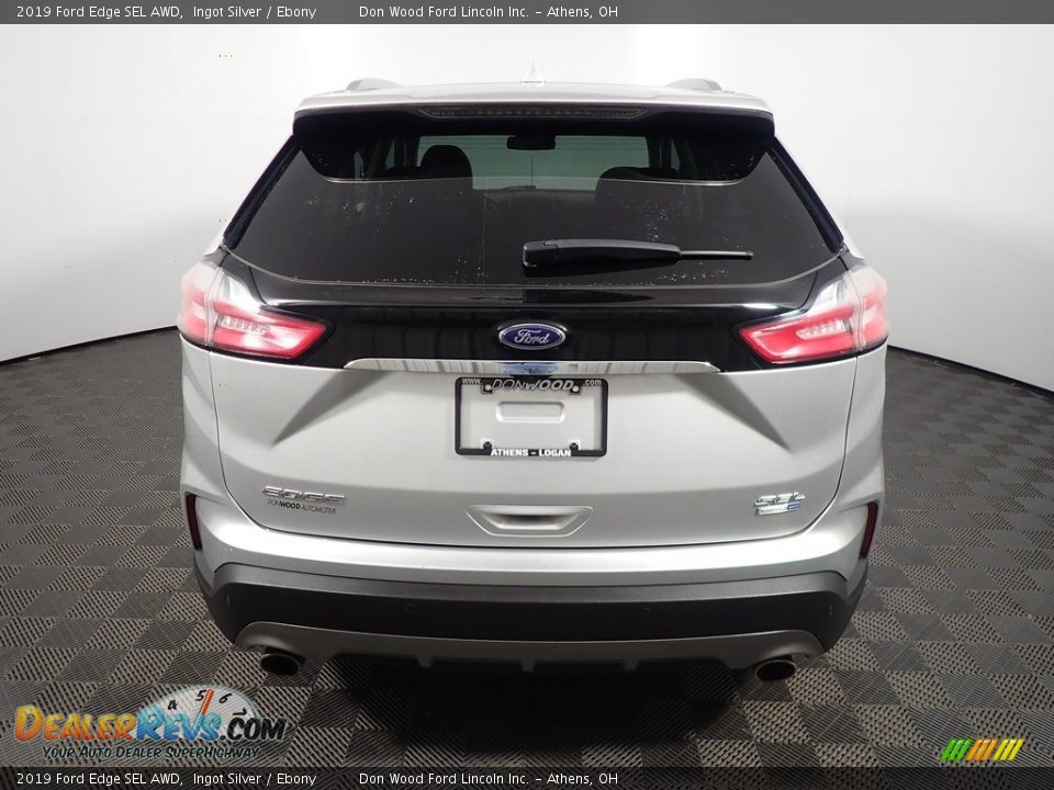 2019 Ford Edge SEL AWD Ingot Silver / Ebony Photo #14