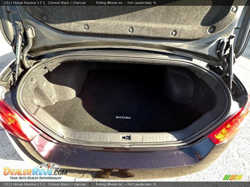 2011 Nissan Maxima 3.5 S Crimson Black / Charcoal Photo #7