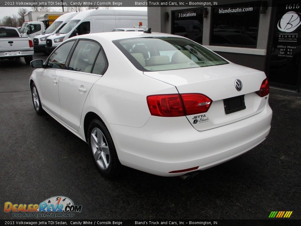 2013 Volkswagen Jetta TDI Sedan Candy White / Cornsilk Beige Photo #3