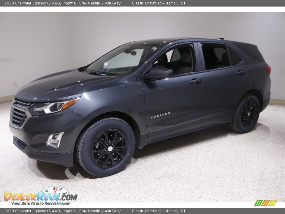 2020 Chevrolet Equinox LS AWD Nightfall Gray Metallic / Ash Gray Photo #3