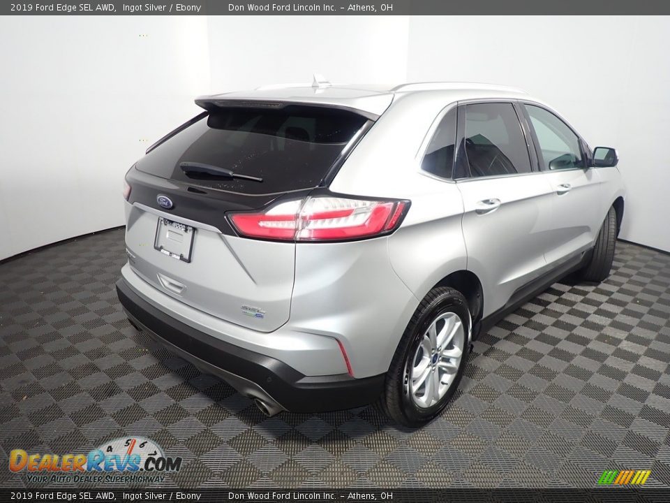 2019 Ford Edge SEL AWD Ingot Silver / Ebony Photo #19