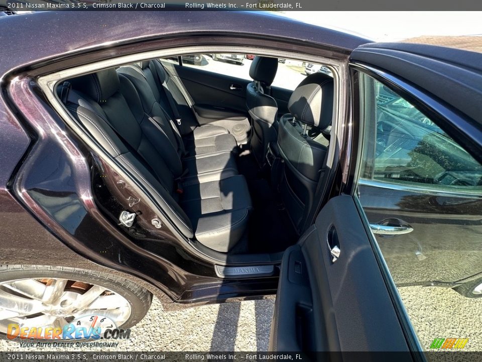2011 Nissan Maxima 3.5 S Crimson Black / Charcoal Photo #14
