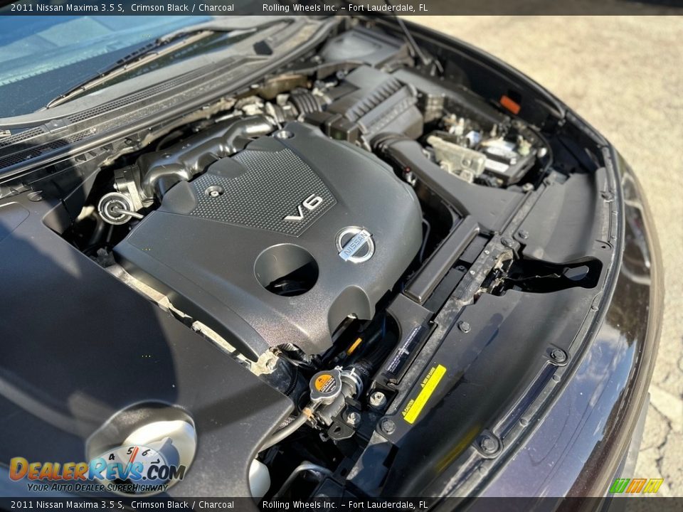 2011 Nissan Maxima 3.5 S Crimson Black / Charcoal Photo #15