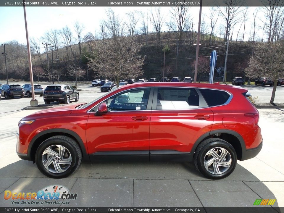 2023 Hyundai Santa Fe SE AWD Calypso Red / Black Photo #6