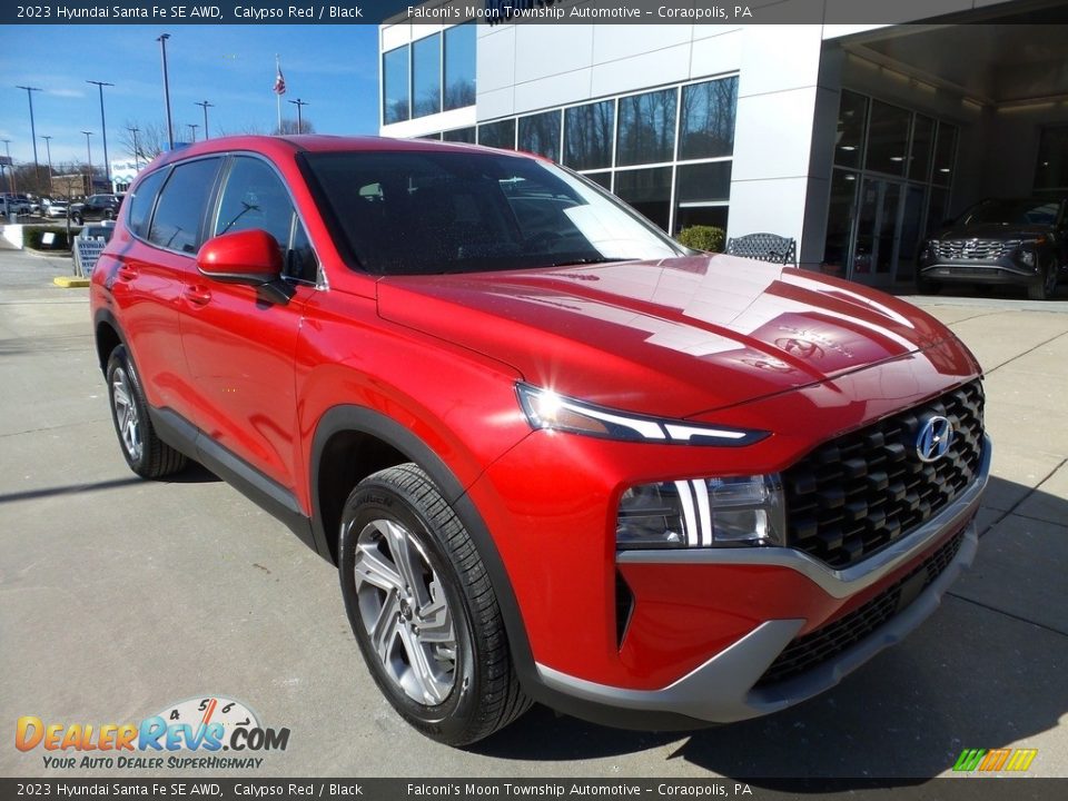 2023 Hyundai Santa Fe SE AWD Calypso Red / Black Photo #9