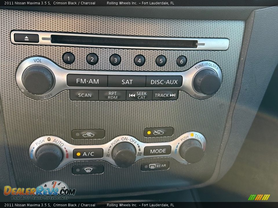 2011 Nissan Maxima 3.5 S Crimson Black / Charcoal Photo #19