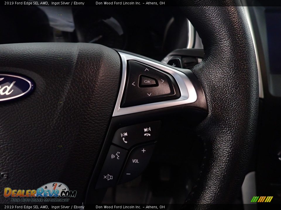 2019 Ford Edge SEL AWD Ingot Silver / Ebony Photo #31