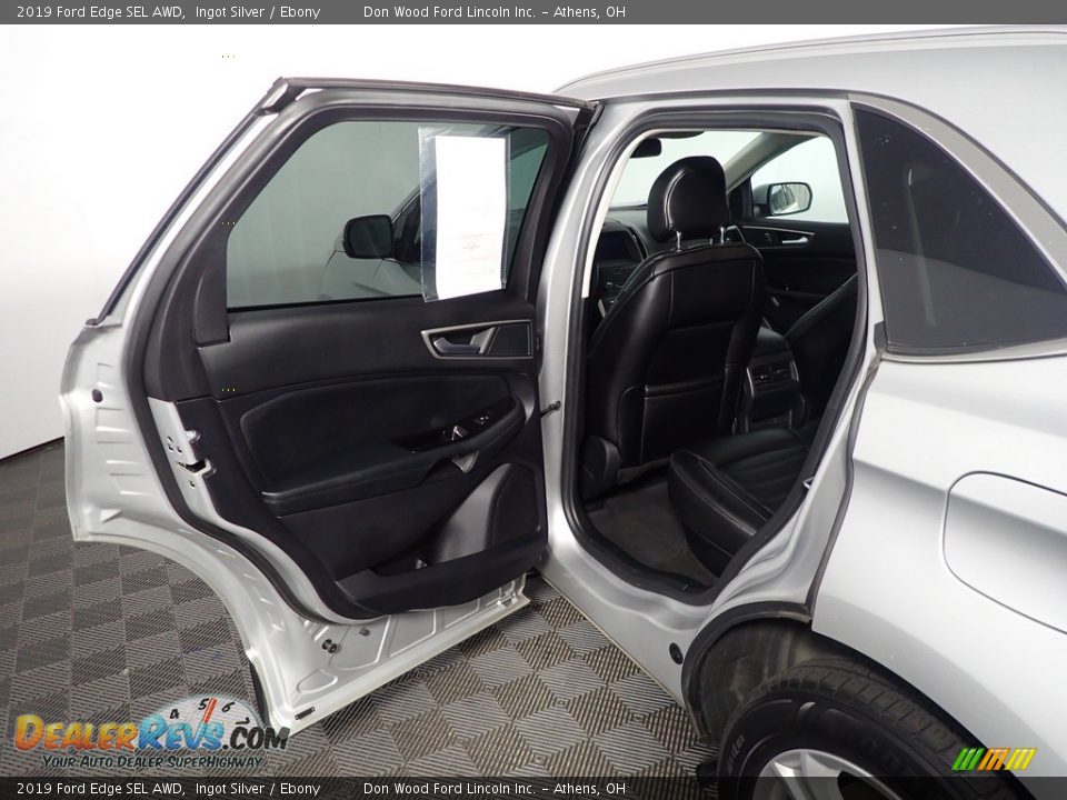 2019 Ford Edge SEL AWD Ingot Silver / Ebony Photo #35