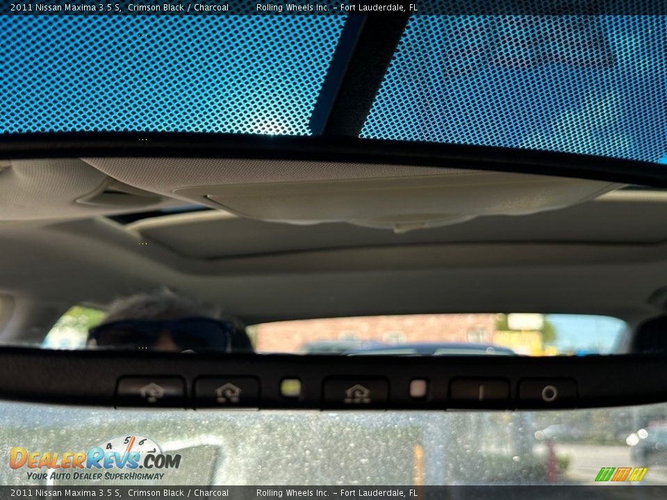 2011 Nissan Maxima 3.5 S Crimson Black / Charcoal Photo #23
