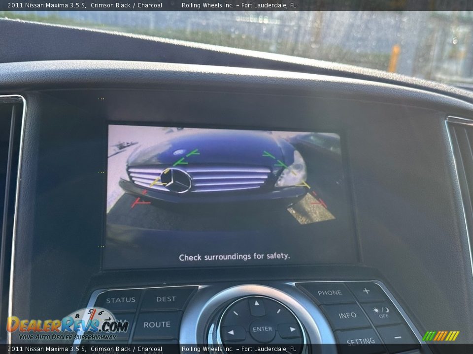 2011 Nissan Maxima 3.5 S Crimson Black / Charcoal Photo #24