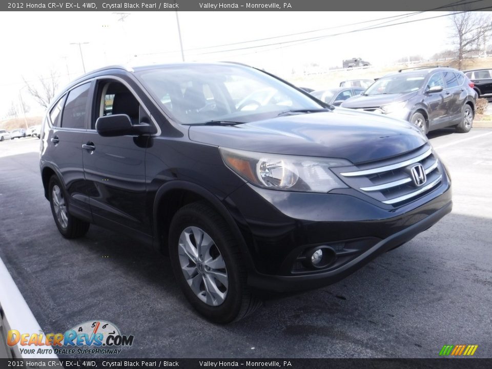 2012 Honda CR-V EX-L 4WD Crystal Black Pearl / Black Photo #6