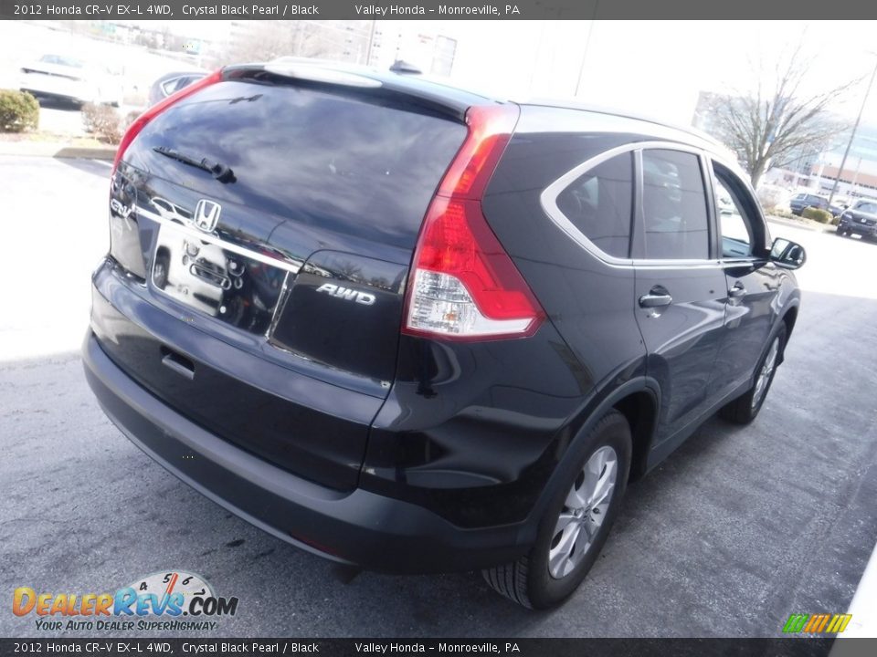 2012 Honda CR-V EX-L 4WD Crystal Black Pearl / Black Photo #7